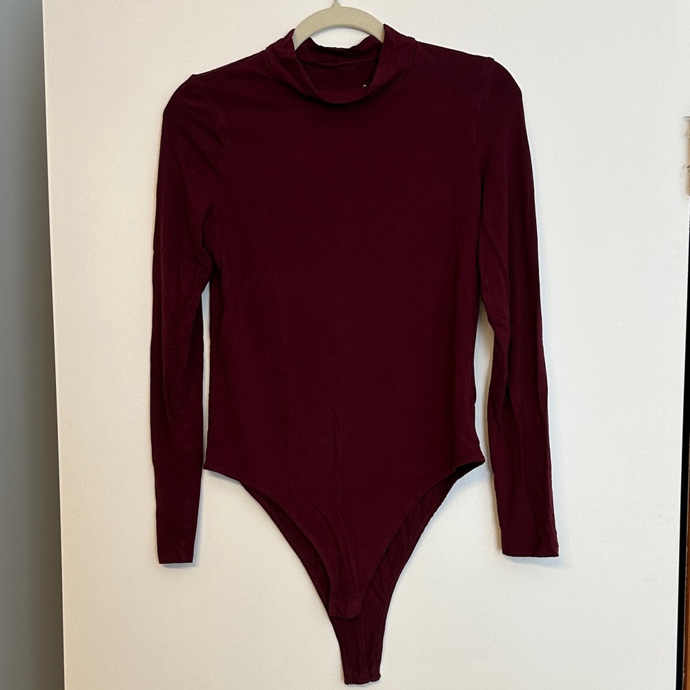 a new day Maroon Long Sleeve Top